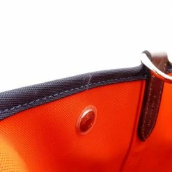 Hermes Navy/Brown Canvas Leather Sac De Pansage Tote Bag For Women -Deals Hermes Store luxury women hermes used handbags p680048 015