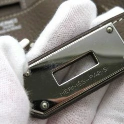 Hermes Grey Taurillon Clemence Leather Palladium Hardware Shoulder Birkin 42 Bag For Women -Deals Hermes Store luxury women hermes used handbags p680050 010