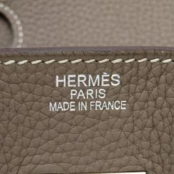 Hermes Grey Taurillon Clemence Leather Palladium Hardware Shoulder Birkin 42 Bag For Women -Deals Hermes Store luxury women hermes used handbags p680050 014
