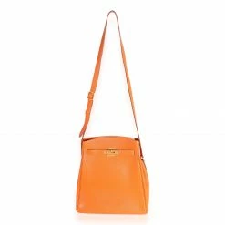 Hermes Orange Togo Kelly Sport PM GHW For Women -Deals Hermes Store luxury women hermes used handbags p680320 006