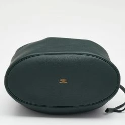 Hermes Vert Fonce Togo Leather Market Bag For Women -Deals Hermes Store luxury women hermes used handbags p680825 005