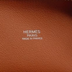 Hermes Hermès Gold Swift Leather Palladium Plated Web Bolide 1923 Bag For Women -Deals Hermes Store luxury women hermes used handbags p680882 008