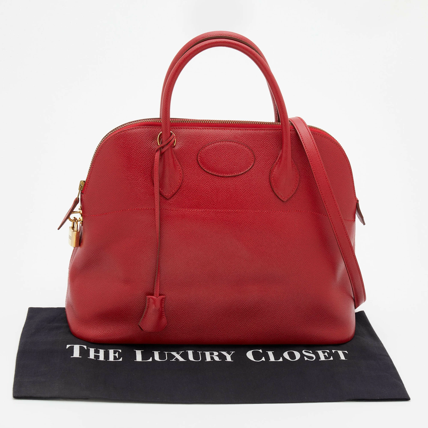 Hermes Rogue Vif Courchevel Leather Bolide Bolide 35 Bag For Women 13 Hermes Rogue Vif Courchevel Leather Bolide Bolide 35 Bag For Women - Image 11