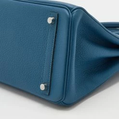 Hermes Hermès Cobalt Togo Leather Palladium Plated Birkin 30 Bag For Women -Deals Hermes Store luxury women hermes used handbags p681887 004
