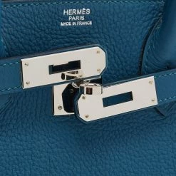 Hermes Hermès Cobalt Togo Leather Palladium Plated Birkin 30 Bag For Women -Deals Hermes Store luxury women hermes used handbags p681887 007