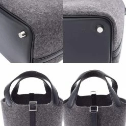 Hermes Grey Felt Leather Picotin Lock PM Top Handle Bag For Women -Deals Hermes Store luxury women hermes used handbags p682488 012