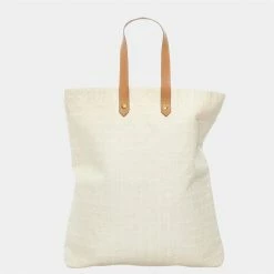 Hermes Brown/White Ahmedabad Tote Bag For Women -Deals Hermes Store luxury women hermes used handbags p682718 004