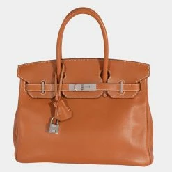 Hermes Gold Swift Birkin 30 PHW For Women
