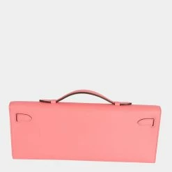 Hermes Rose Azalee Swift Kelly Cut PHW For Women -Deals Hermes Store luxury women hermes used handbags p683591 006