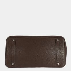 Hermes Chocolat Togo Birkin 35 PHW For Women -Deals Hermes Store luxury women hermes used handbags p683595 002