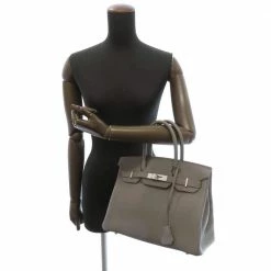 Hermes Grey Togo Leather Palladium Hardware Birkin 30 Bag For Women -Deals Hermes Store luxury women hermes used handbags p683833 002