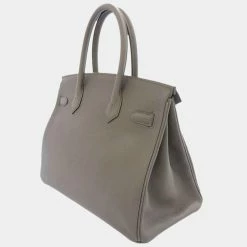Hermes Grey Togo Leather Palladium Hardware Birkin 30 Bag For Women -Deals Hermes Store luxury women hermes used handbags p683833 003