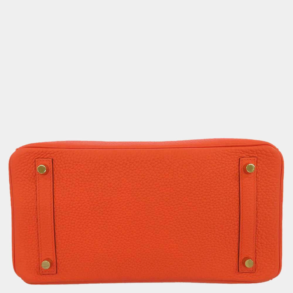 Hermes Pink Taurillon Clemence Leather Gold Hardware Birkin 30 Bag For Women 6 Hermes Pink Taurillon Clemence Leather Gold Hardware Birkin 30 Bag For Women - Image 4