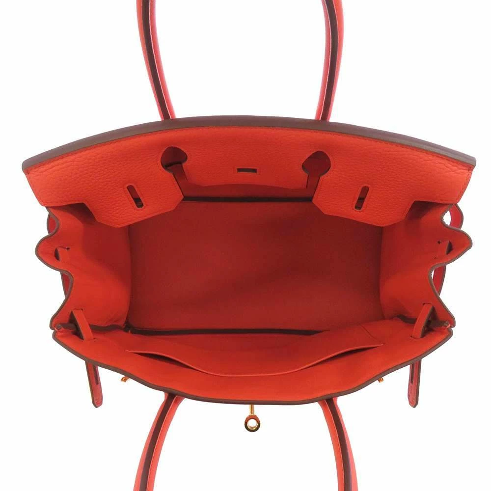 Hermes Pink Taurillon Clemence Leather Gold Hardware Birkin 30 Bag For Women 7 Hermes Pink Taurillon Clemence Leather Gold Hardware Birkin 30 Bag For Women - Image 5