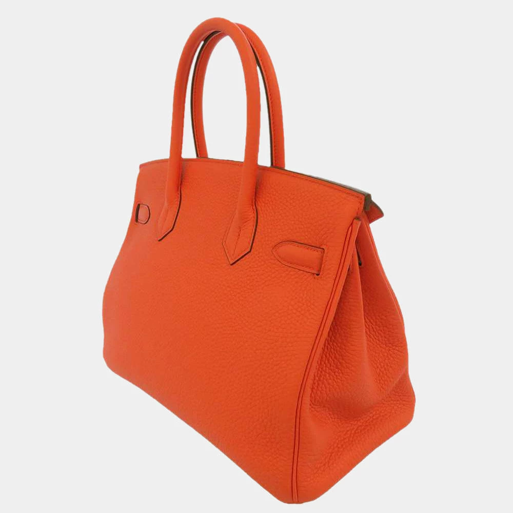 Hermes Pink Taurillon Clemence Leather Gold Hardware Birkin 30 Bag For Women 4 Hermes Pink Taurillon Clemence Leather Gold Hardware Birkin 30 Bag For Women - Image 2