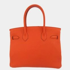 Hermes Pink Taurillon Clemence Leather Gold Hardware Birkin 30 Bag For Women 15 Hermes Pink Taurillon Clemence Leather Gold Hardware Birkin 30 Bag For Women -Deals Hermes Store luxury women hermes used handbags p683835 011