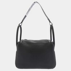 Hermes Black Taurillon Clemence Leather Lindy 26 Shoulder Bag For Women -Deals Hermes Store luxury women hermes used handbags p683847 001