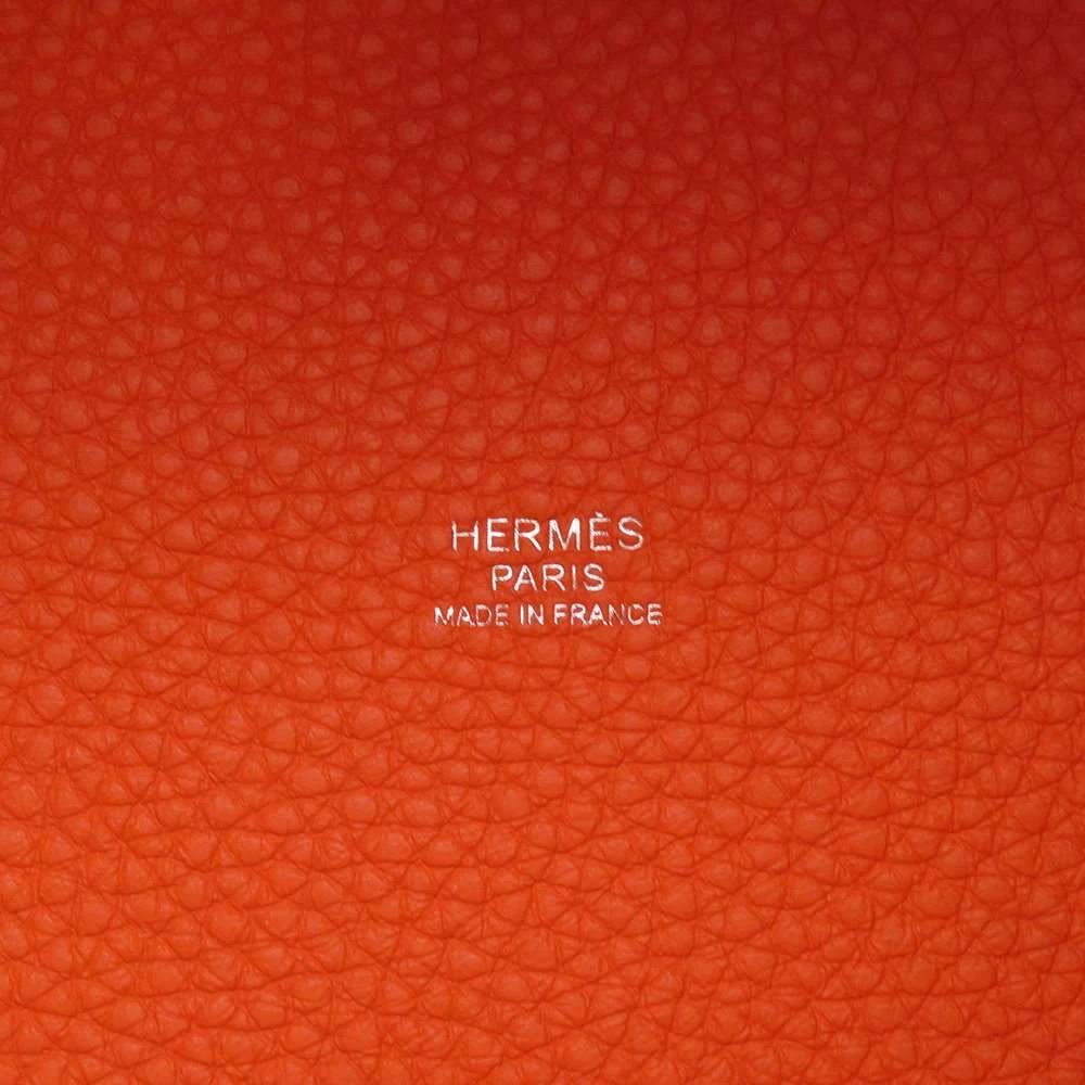 Hermes Orange Taurillon Clemence Leather Picotin Lock PM Top Handle Bag For Women 9 Hermes Orange Taurillon Clemence Leather Picotin Lock PM Top Handle Bag For Women - Image 7