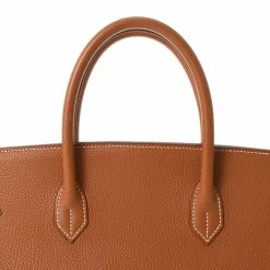 Hermes Brown Veau Crispe Togo Leather Gold Hardware Birkin 40 Bag For Women -Deals Hermes Store luxury women hermes used handbags p684000 005