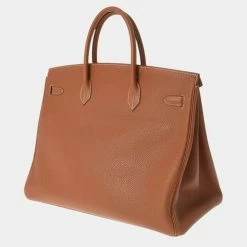 Hermes Brown Veau Crispe Togo Leather Gold Hardware Birkin 40 Bag For Women -Deals Hermes Store luxury women hermes used handbags p684000 007