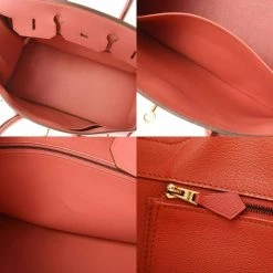 Hermes Pink Epsom Leather Gold Hardware Birkin 35 Bag For Women -Deals Hermes Store luxury women hermes used handbags p684006 003