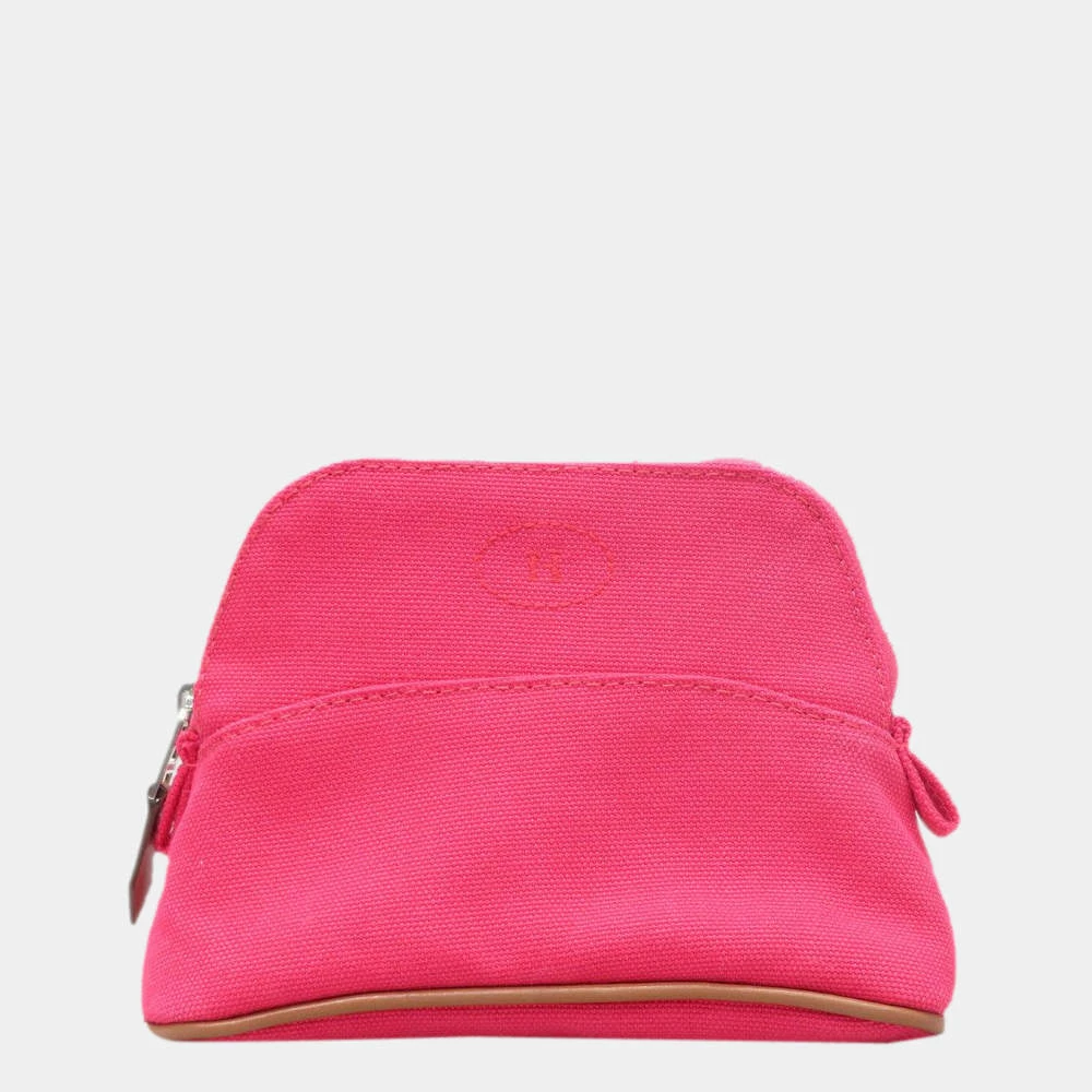 Hermes Bored Pouch Mini Hibiscus Cotton For Women 3 Hermes Bored Pouch Mini Hibiscus Cotton For Women