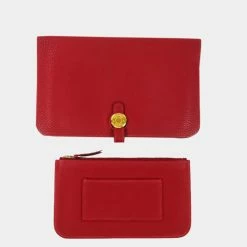 Hermes Dogon GM Unisex Togo Leather Long Wallet (bi-fold) Rouge Garance BF550296 For Women 20 Hermes Dogon GM Unisex Togo Leather Long Wallet (bi-fold) Rouge Garance BF550296 For Women -Deals Hermes Store luxury women hermes used handbags p684194 007