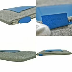 Hermes Bag Toudou 37 Light Gray Blue Zanzibar Felt Vaux Epson Clutch Second Women's Men's For Women -Deals Hermes Store luxury women hermes used handbags p684196 004