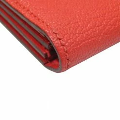 Hermes Bearn Card Case Rouge Pivoinne G Metal Fittings Goat X Engraved For Women -Deals Hermes Store luxury women hermes used handbags p684198 007