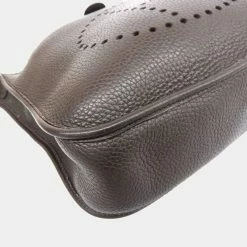 Hermes Bag Ladies Shoulder Evelyn 1PM Togo Dark Brown Black H Engraved For Women -Deals Hermes Store luxury women hermes used handbags p684202 004