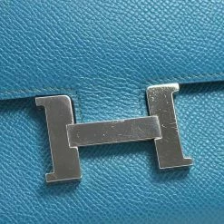 Hermes Long Wallet Constance Blue Izmir Vaux Epson Ladies For Women -Deals Hermes Store luxury women hermes used handbags p684204 004