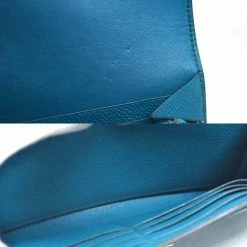 Hermes Long Wallet Constance Blue Izmir Vaux Epson Ladies For Women -Deals Hermes Store luxury women hermes used handbags p684204 005