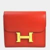 Hermes Bi-Fold Wallet Constance Sanguine Vota Delacto Ladies For Women -Deals Hermes Store luxury women hermes used handbags p684205 002