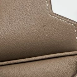 Hermes Etoupe Togo Leather Palladium Finished Shoulder Birkin JPG 42 Bag For Women -Deals Hermes Store luxury women hermes used handbags p684213 006