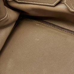 Hermes Etoupe Togo Leather Palladium Finished Shoulder Birkin JPG 42 Bag For Women -Deals Hermes Store luxury women hermes used handbags p684213 008