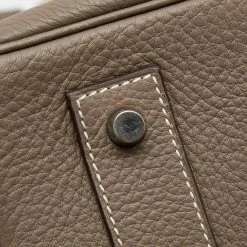 Hermes Etoupe Togo Leather Palladium Finished Shoulder Birkin JPG 42 Bag For Women -Deals Hermes Store luxury women hermes used handbags p684213 022