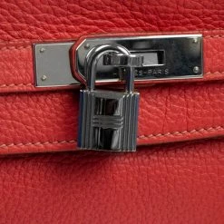 Hermes Pink Togo Leather Palladium Hardware Kelly 35 Retourne Bag For Women -Deals Hermes Store luxury women hermes used handbags p685195 007