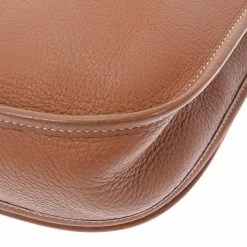Hermes Brown Taurillon Clemence Leather Evelyn II PM Shoulder Bag For Women -Deals Hermes Store luxury women hermes used handbags p686199 007