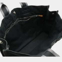 Hermes Four Tote MM Bag Handbag Canvas Black Gray For Women 11 Hermes Four Tote MM Bag Handbag Canvas Black Gray For Women -Deals Hermes Store luxury women hermes used handbags p686416 003