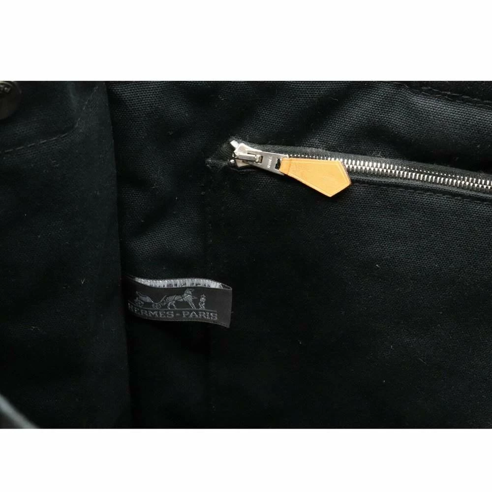 Hermes Four Tote MM Bag Handbag Canvas Black Gray For Women 7 Hermes Four Tote MM Bag Handbag Canvas Black Gray For Women - Image 5