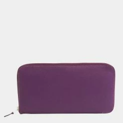 Hermes Asap Long Unisex Chevre Myzore Leather Long Wallet (bi-fold) Pur BF550534 For Women