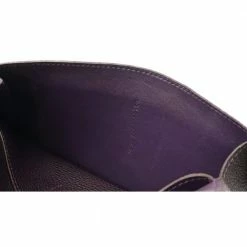 Hermes Dogon Duo GM Bifold Long Wallet Togo Leather Raisin Purple L Engraved For Women -Deals Hermes Store luxury women hermes used handbags p686421 004
