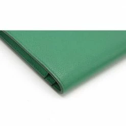 Hermes Dogon Duo GM Bifold Long Wallet Leather Veil Vertigo Green A Engraved 065732CK For Women -Deals Hermes Store luxury women hermes used handbags p686422 008
