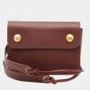 Hermes Pochette Green Waist Pouch Bag Hip Couchbel Leather Rouge Ash U Engraving For Women -Deals Hermes Store luxury women hermes used handbags p686424 001