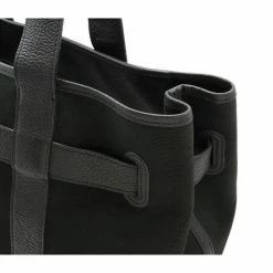 Hermes Petite Centure MM Tote Bag Handbag Canvas Leather Black J Stamp For Women -Deals Hermes Store luxury women hermes used handbags p686427 003