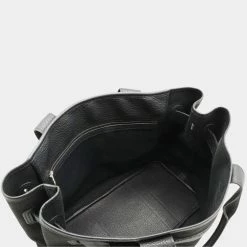 Hermes Petite Centure MM Tote Bag Handbag Canvas Leather Black J Stamp For Women -Deals Hermes Store luxury women hermes used handbags p686427 008