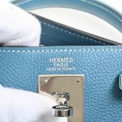 Hermes Togo Kelly 32 Handbag Light Blue For Women 13 Hermes Togo Kelly 32 Handbag Light Blue For Women -Deals Hermes Store luxury women hermes used handbags p686435 005