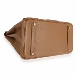 Hermes Alezan Clemence Birkin 35 GHW For Women -Deals Hermes Store luxury women hermes used handbags p686960 003