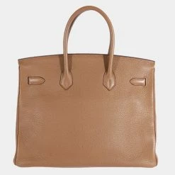 Hermes Alezan Clemence Birkin 35 GHW For Women -Deals Hermes Store luxury women hermes used handbags p686960 005