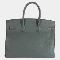 Hermes Bleu Orage Togo Birkin 35 GHW For Women -Deals Hermes Store luxury women hermes used handbags p686962 012